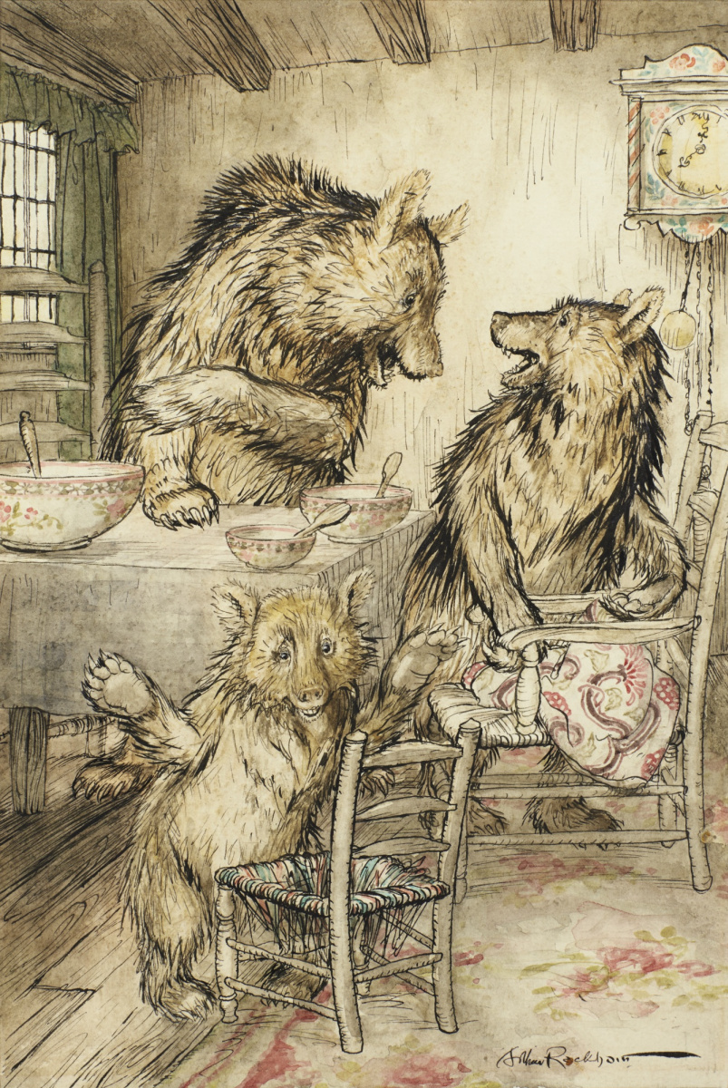 Arthur Rackham. Three Bears