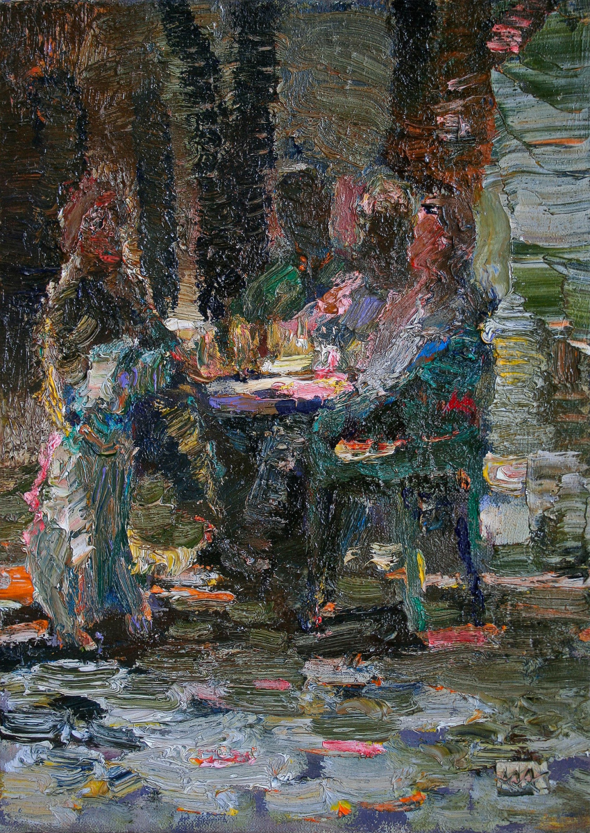 Alexey Vladimirovich Zagorodnykh. Street cafe