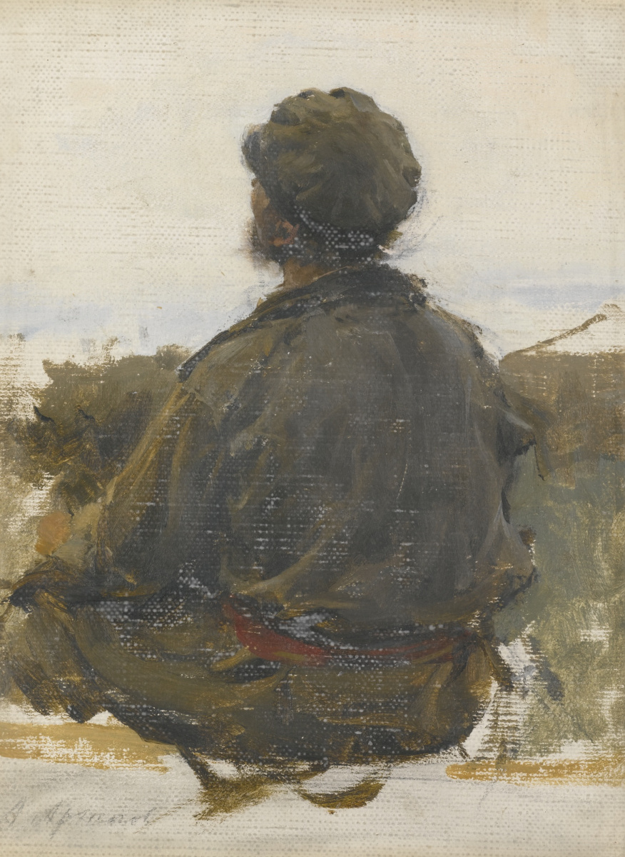 Abram Arkhipov. A seated man