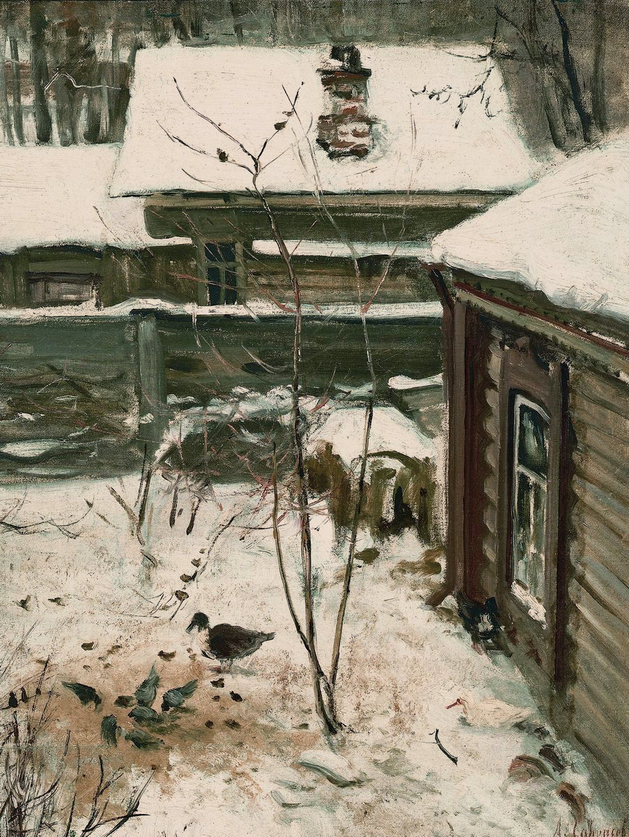 Alexey Savrasov. Patio. Winter