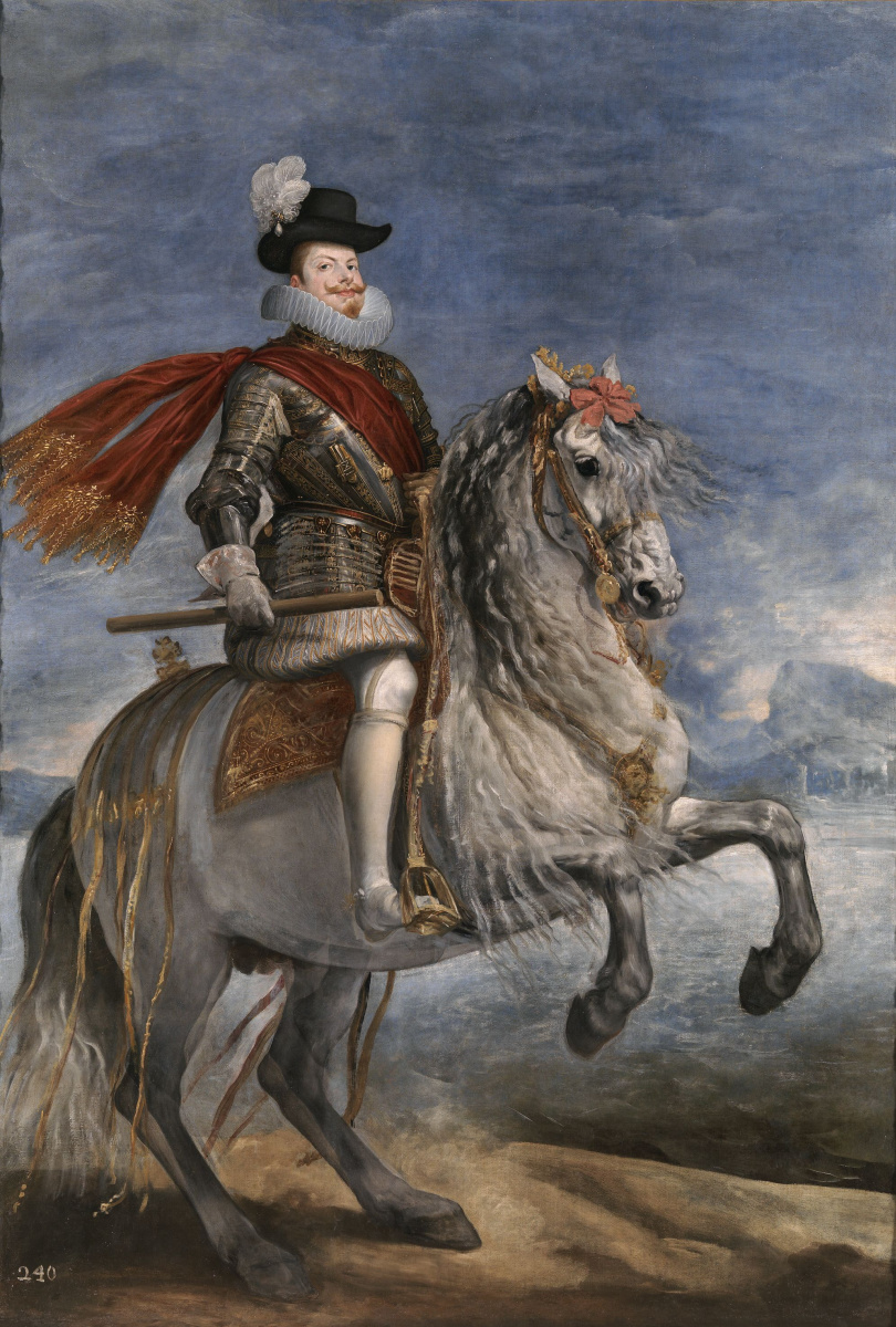 Diego Velazquez. Equestrian portrait of Philip III