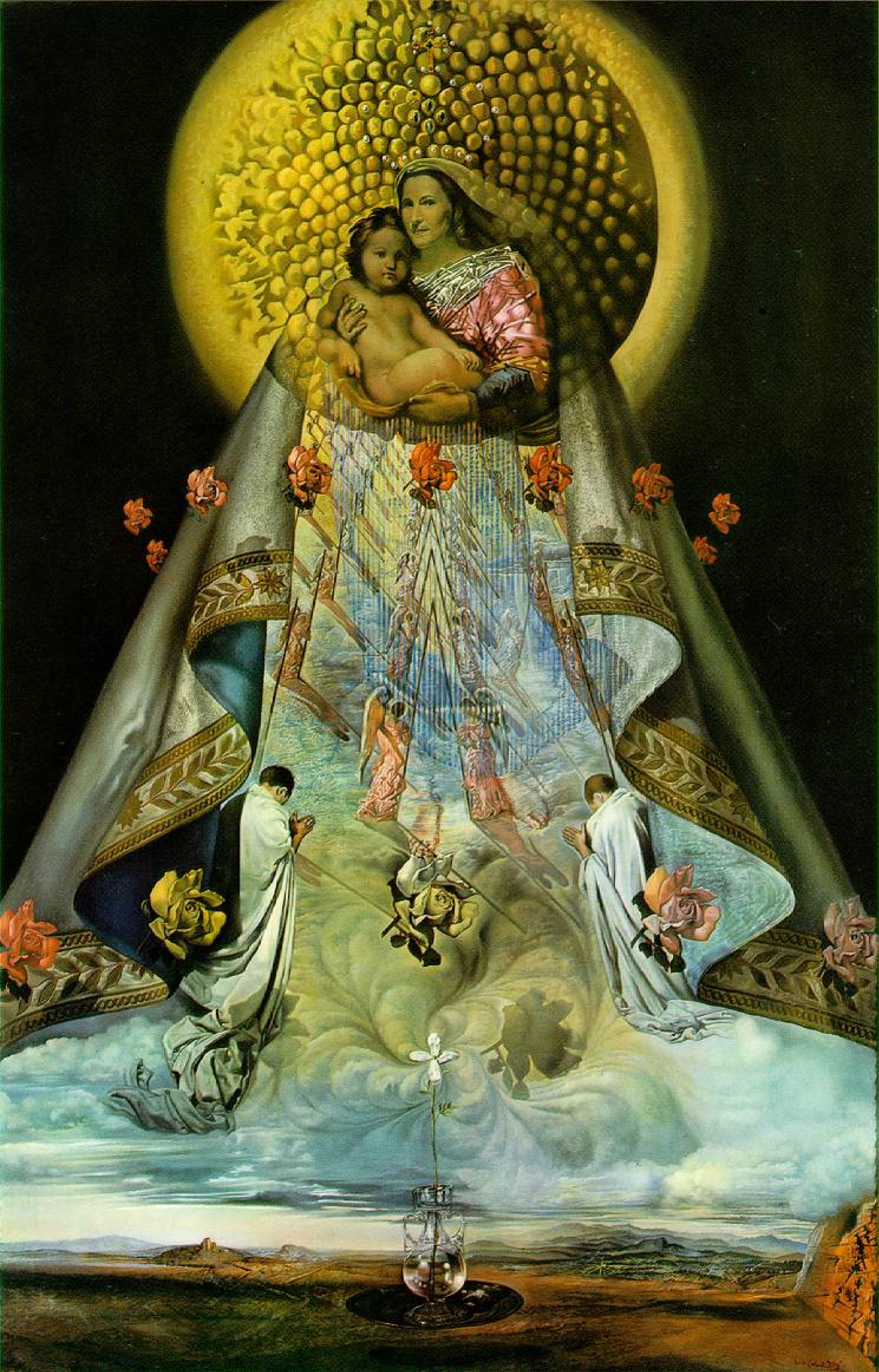 SALVADOR DALI、VIERGE EN GLOIRE、海外版超希少レゾネ Virgin Mary of Guadalupe, 1959, 130×200 cm by Salvador Dali