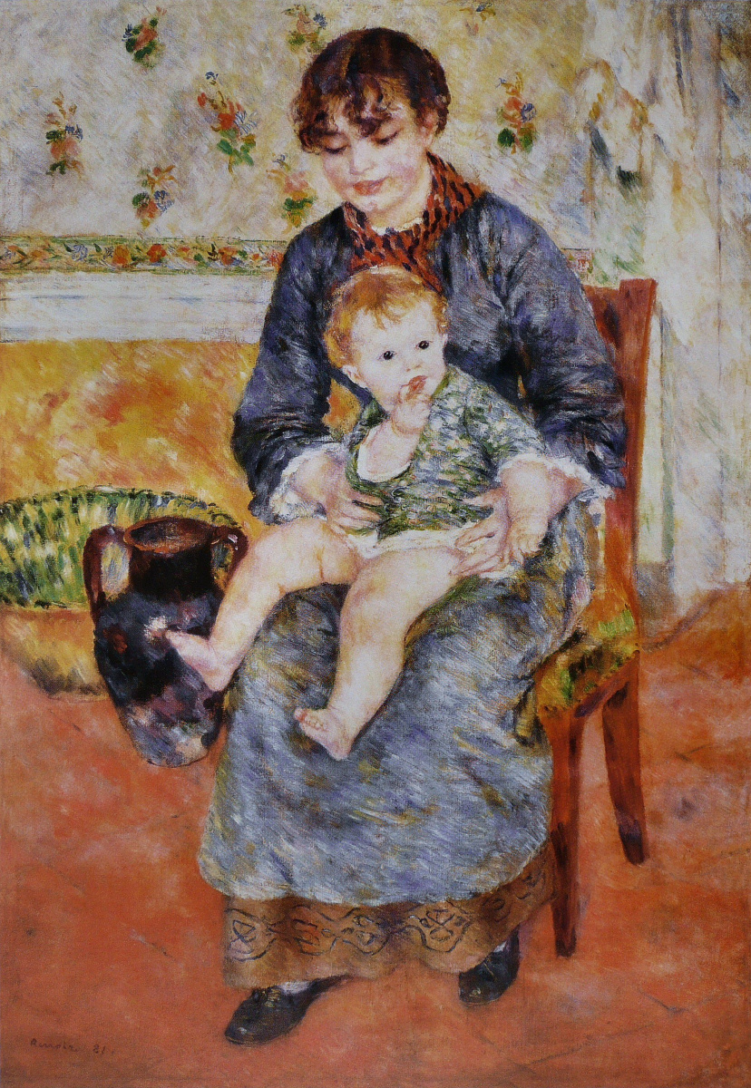 Pierre-Auguste Renoir. A young mother