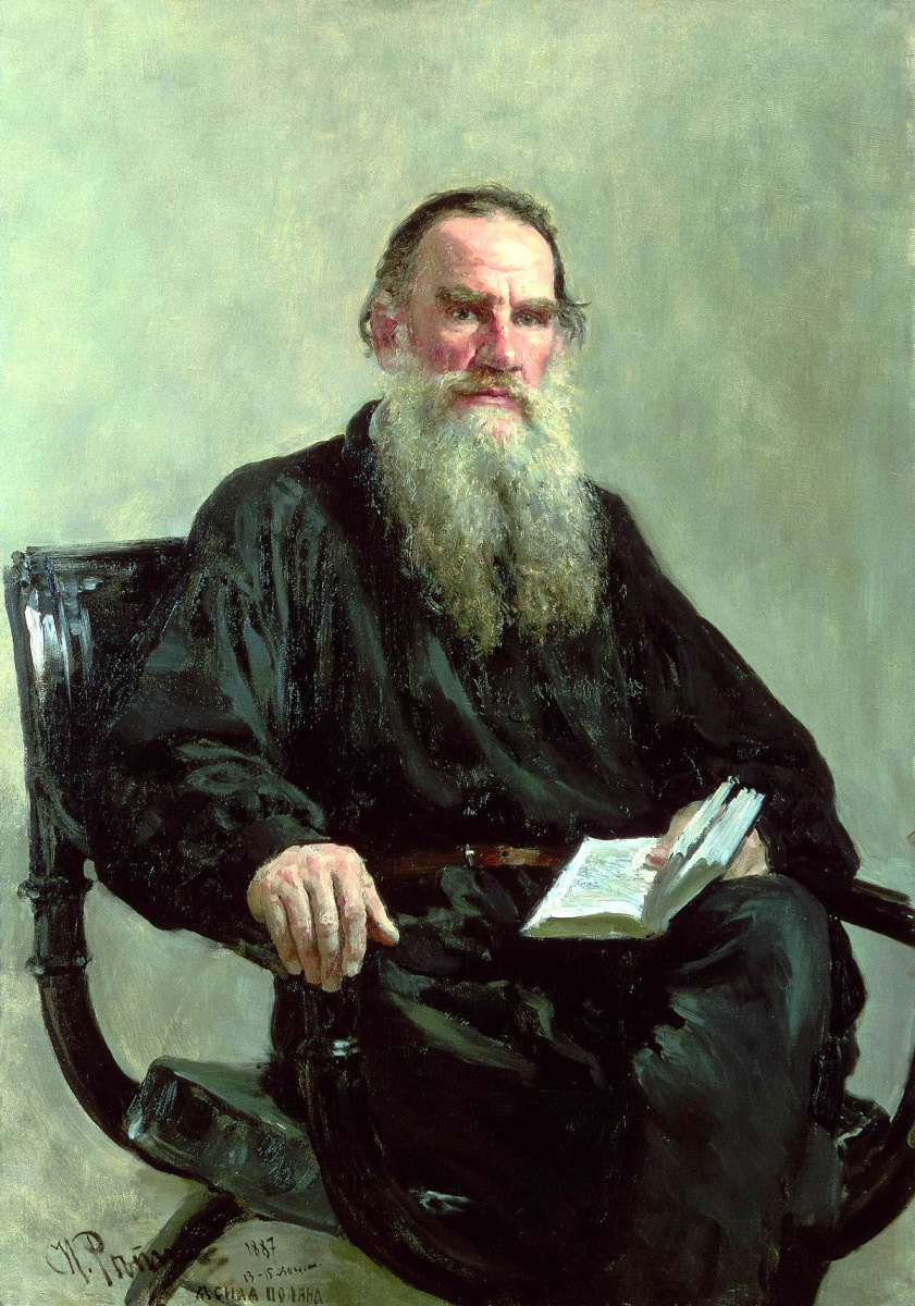 Ilya Efimovich Repin. Portrait of the writer L.N. Tolstoy