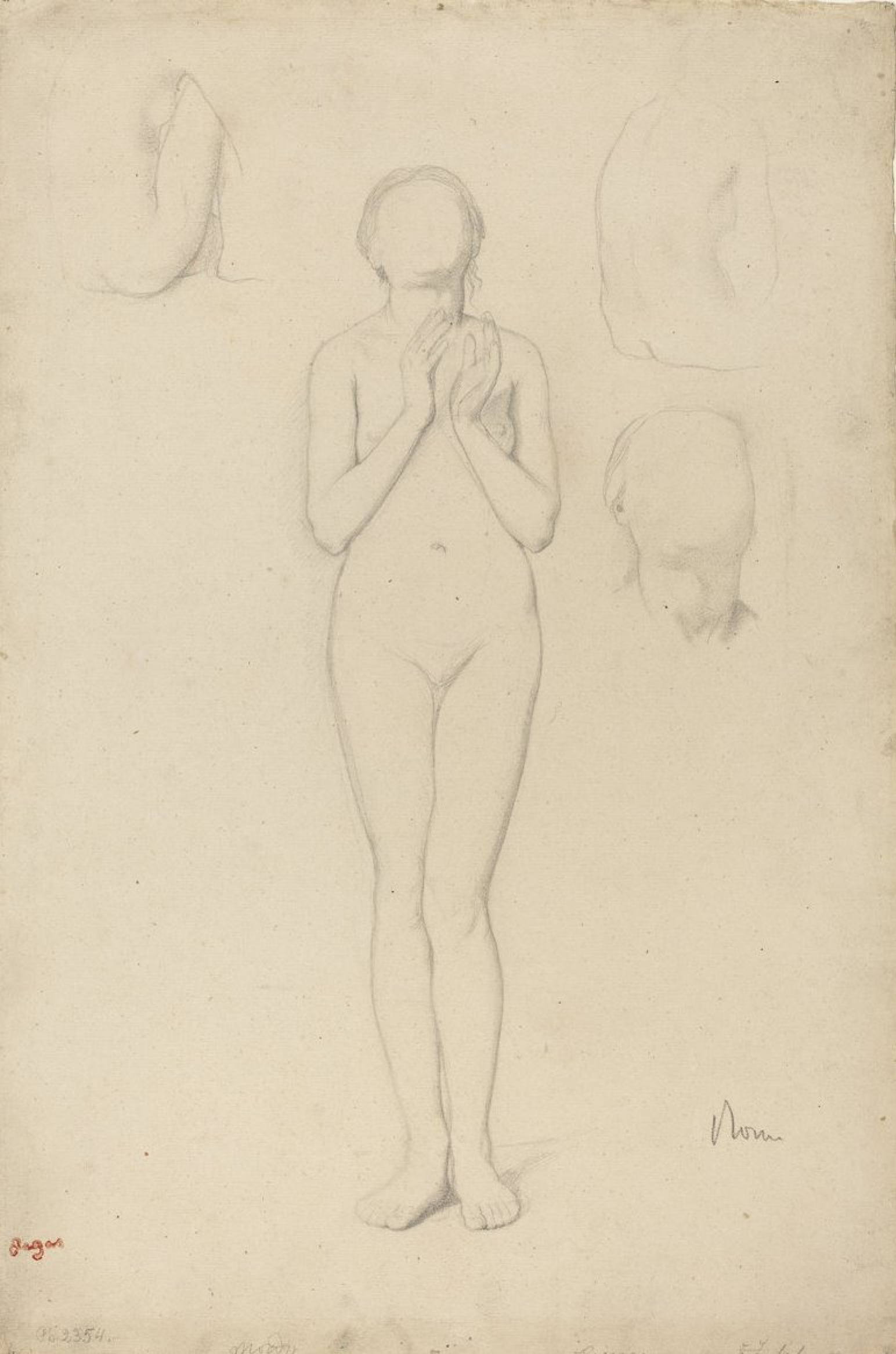 Sketch of a naked woman, 1858, 29×45 cm by Edgar Degas: History, Analysis &  Facts | Arthive