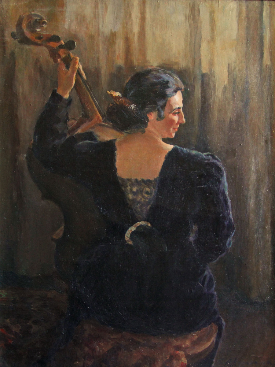 Анна Дмитриевна Кузнецова (1898 - 1979). Женщина с виолончелью