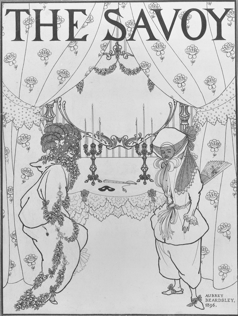 奥布里·比兹利（Aubrey Beardsley）. The Savoy Magazine (cover)