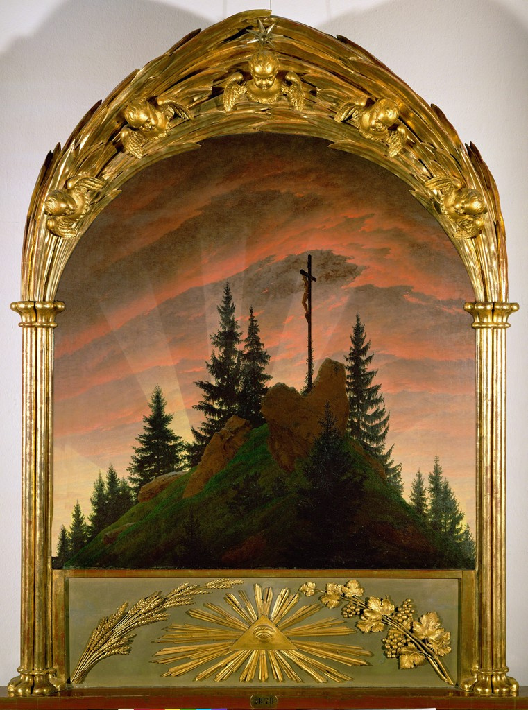 Caspar David Friedrich. Croix dans les montagnes (autel Techa)