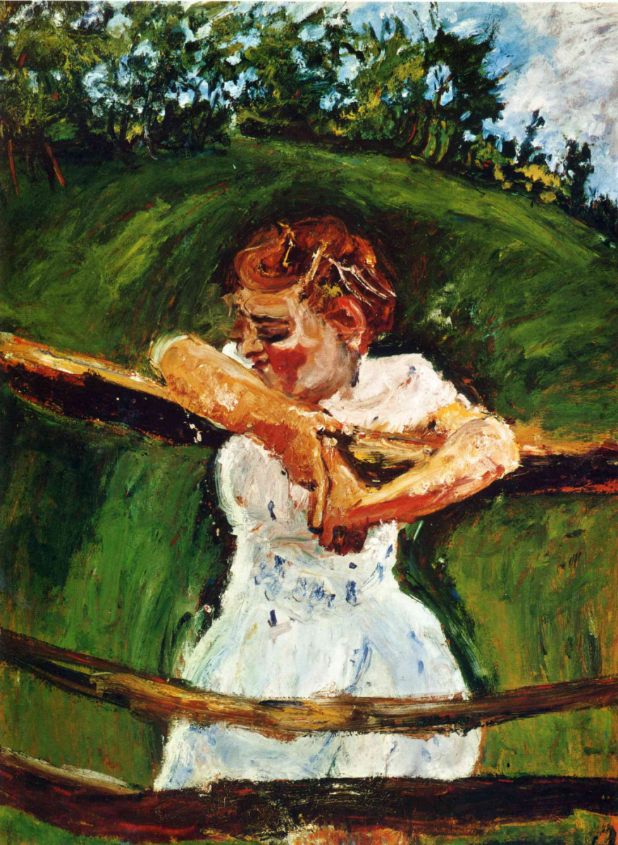 Chaim Soutine. The girl on the fence