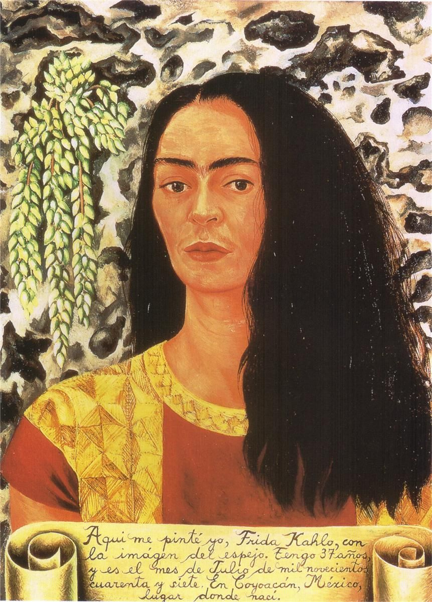 Frida Kahlo. Self-portrait with loose hair