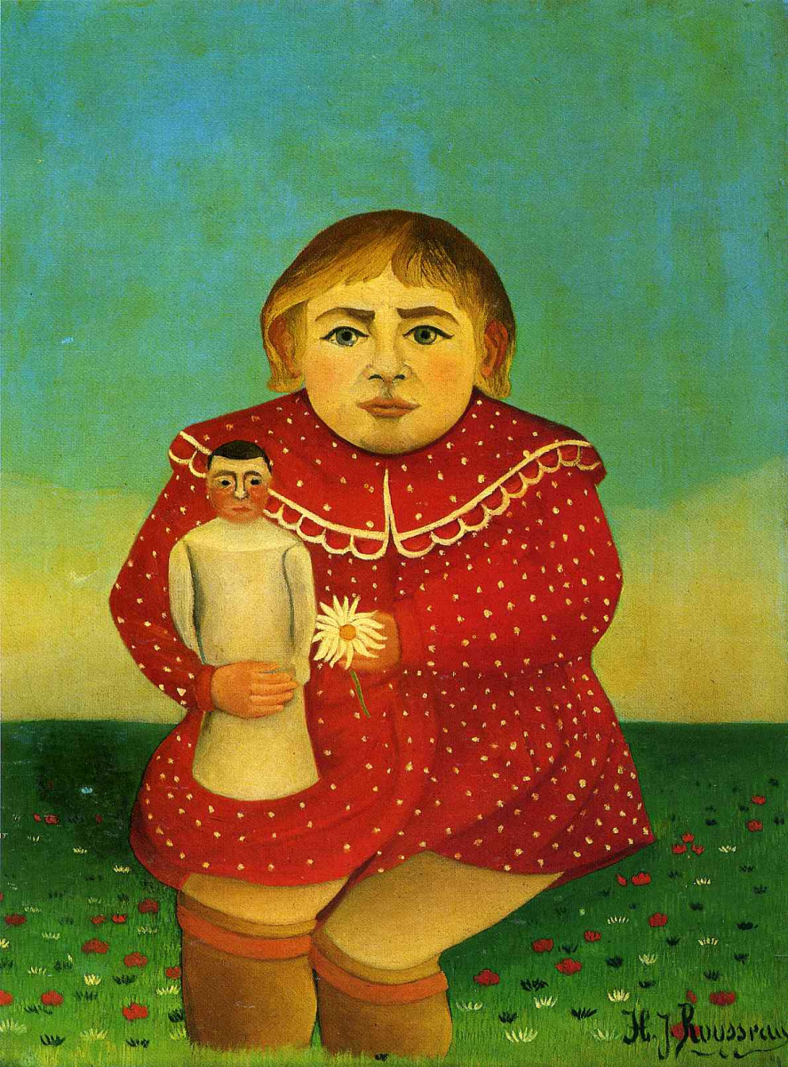 Henri Rousseau. Girl with a doll