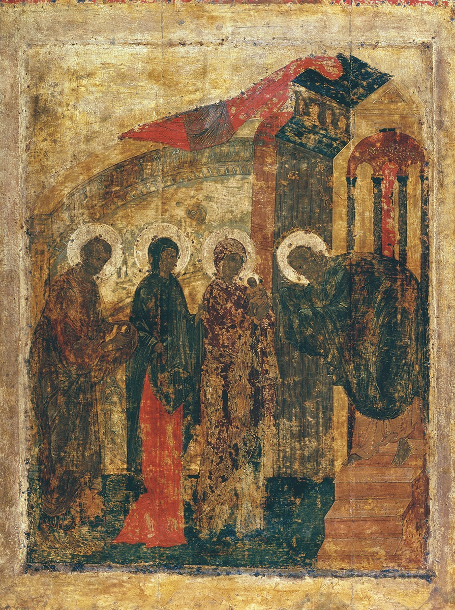 Andrey Rublev. Candlemas from the festive rite of the Annunciation Cathedral