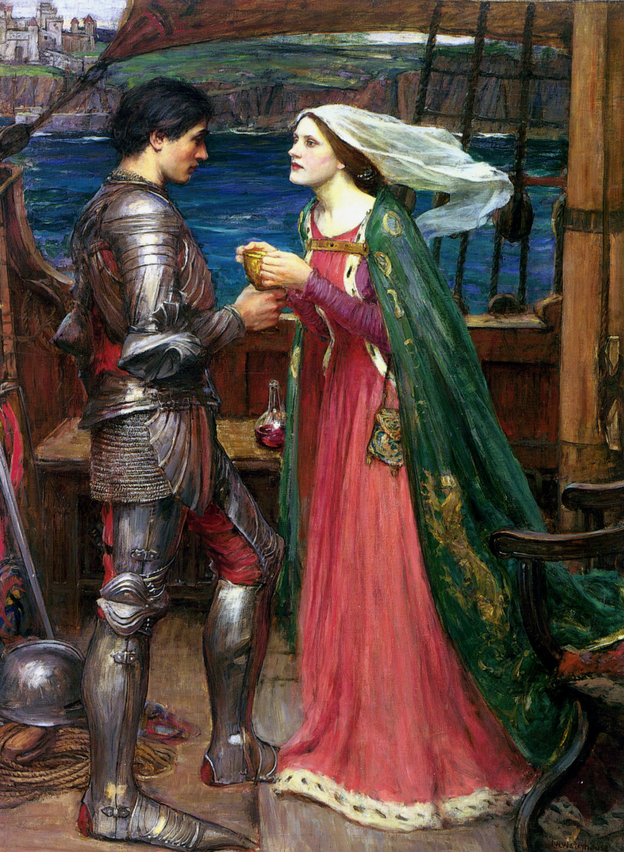 John William Waterhouse. Tristan and Isolde with the potion