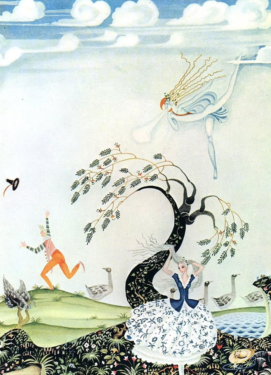 Kay Nielsen. Illustration to the fairy tale "the goose-Girl" by the brothers Grimm