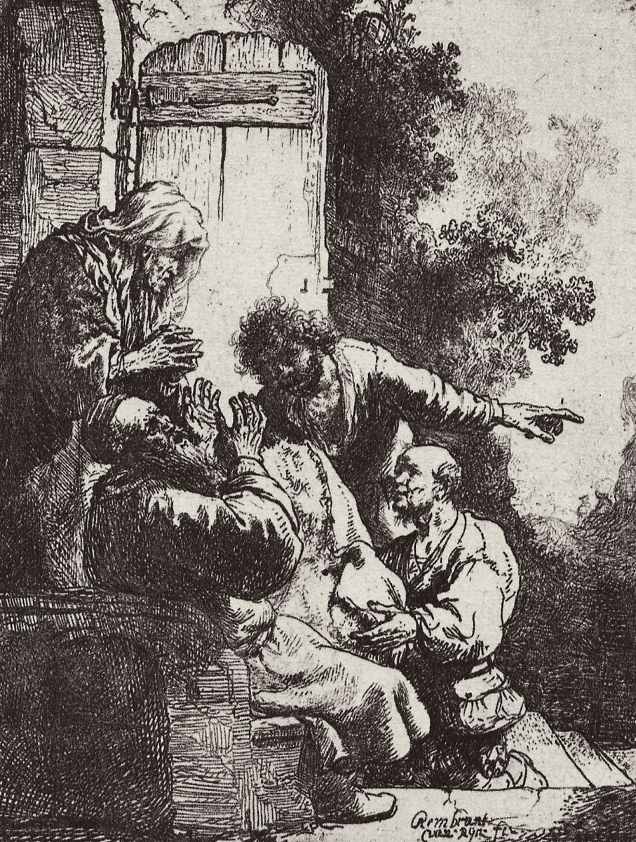 Рембрандт Харменс ван Рейн. Иаков, оплакивающий смерть Иосифа