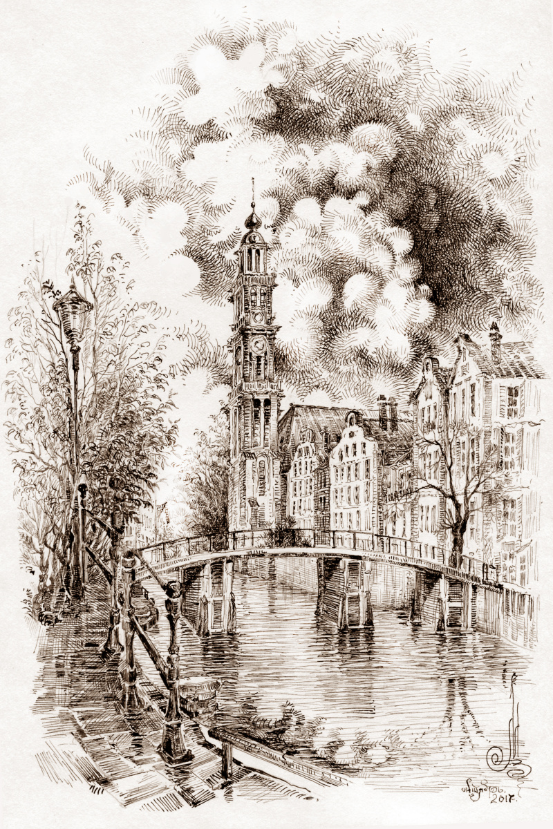 Vadim Viktorovich Maslennikov. The Canals Of Amsterdam