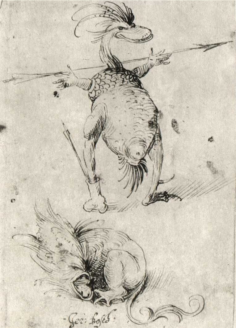 Hieronymus Bosch. Two monster