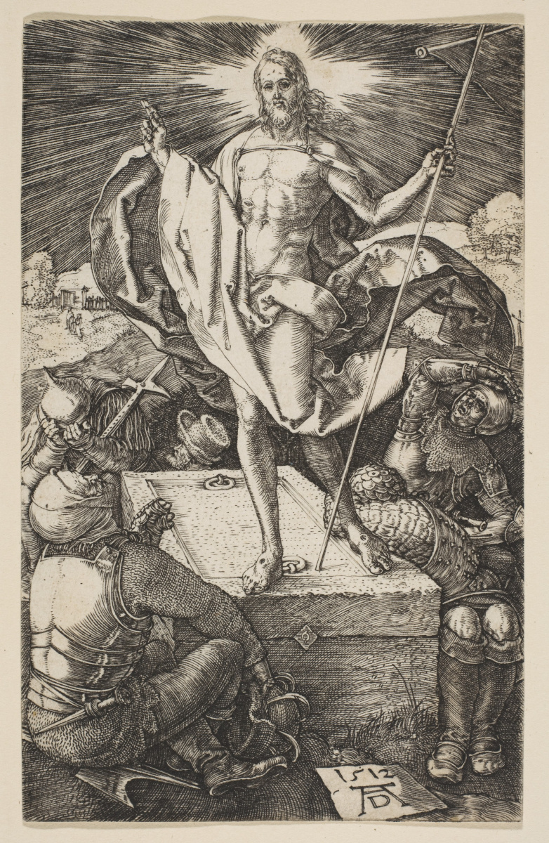 Albrecht Durer. Résurrection du Christ. Du cycle "Passion du Christ"
