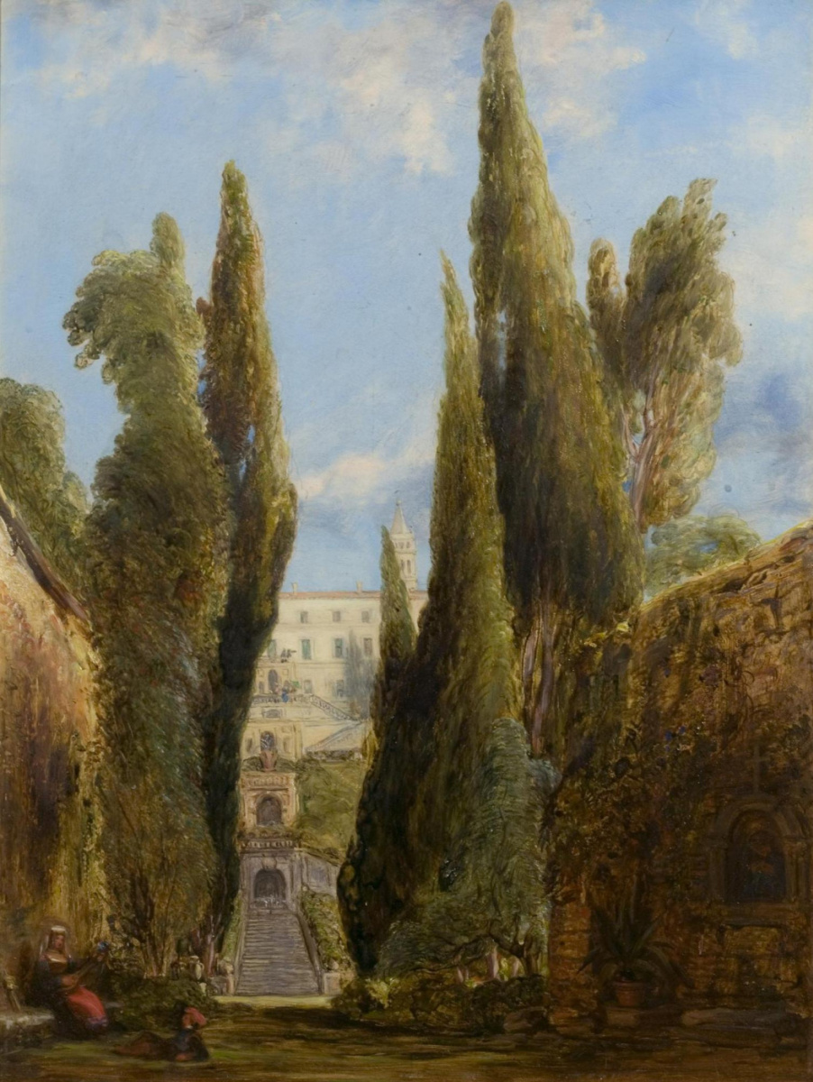 Edward Lear. Villa d'Este, Tivoli