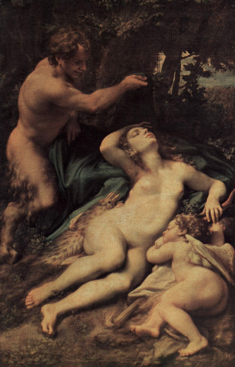 Antonio Correggio. Jupiter and Antiope