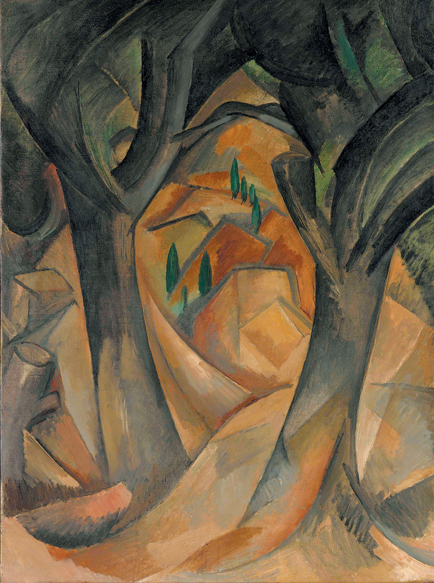 Georges Braque. Les arbres dans L'Эстаке