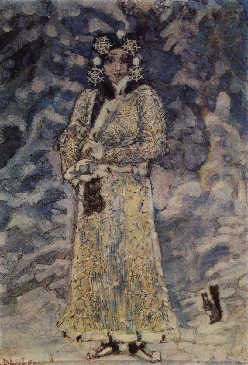 Mikhail Aleksandrovich Vrubel. Fille des neiges. Création des costumes pour l'opéra de N.A. Rimski-Korsakov "Fille des neiges"