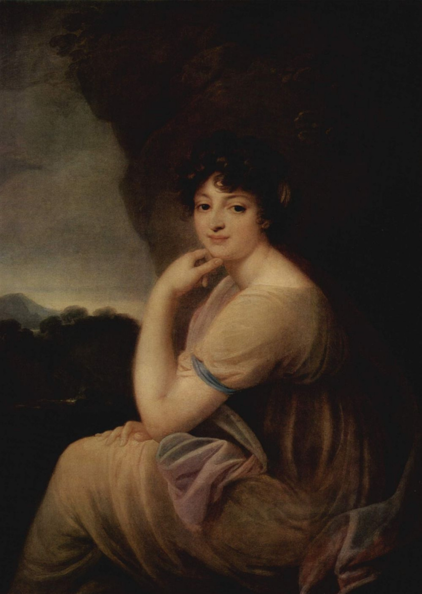 Joseph Grassi. Portrait Of Catherine Bakunina