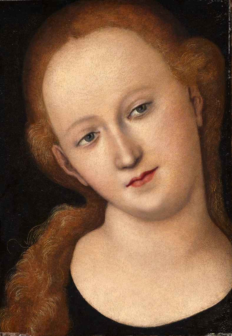 Lucas Cranach the Elder. 一名年轻女子的画像