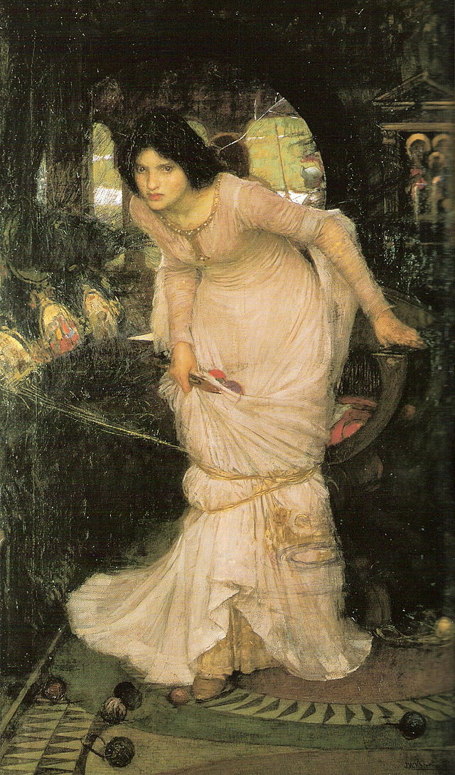 John William Waterhouse. Lady shallotte looking at Lancelot