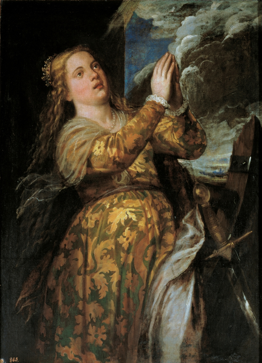 Titian Vecelli. Saint Catherine of Alexandria