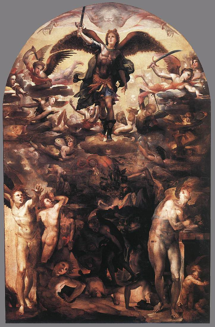 Domenico Beccafumi. The fall of the rebel angels