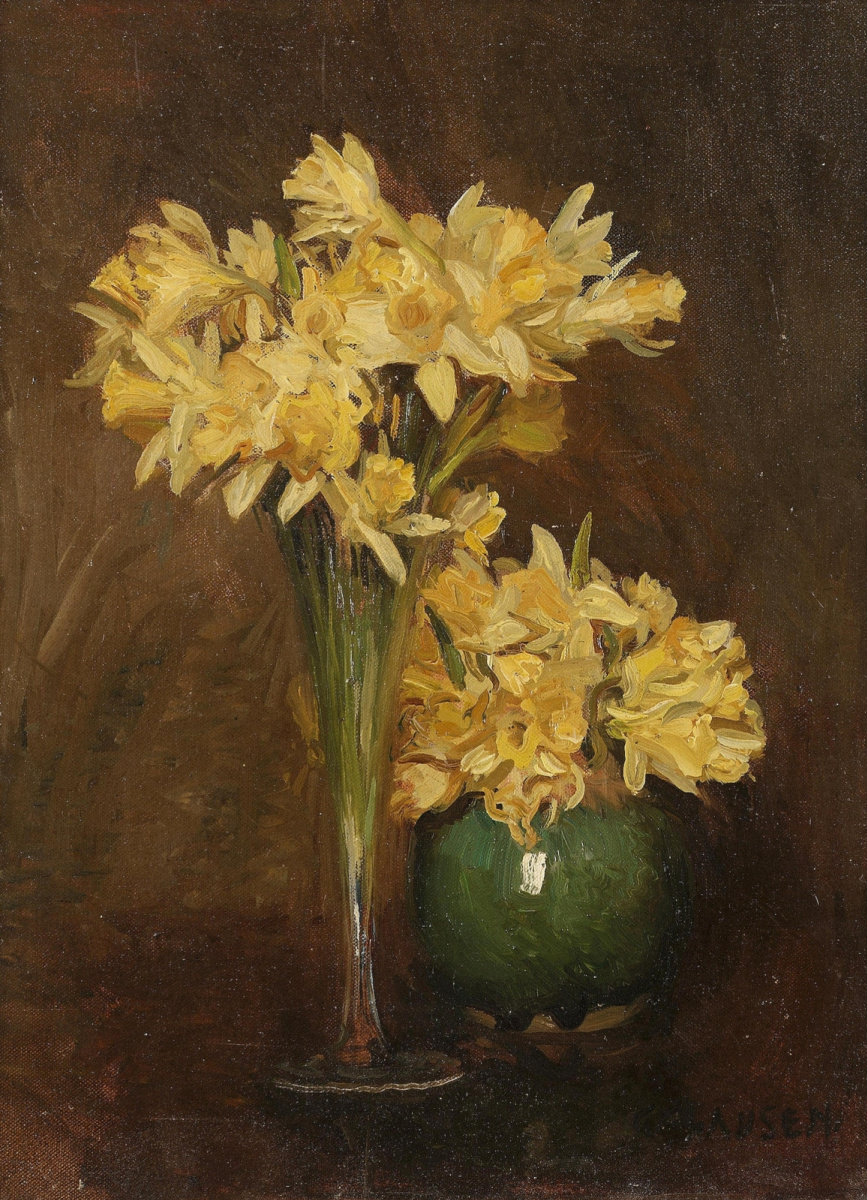 George Clausen. Daffodils