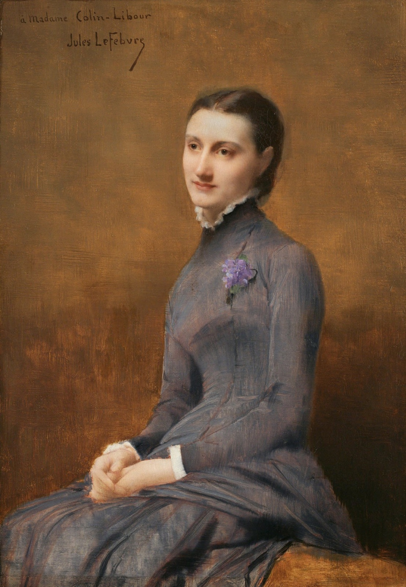 Jules Joseph Lefebvre. Portrait of Madame Colin-Libour.