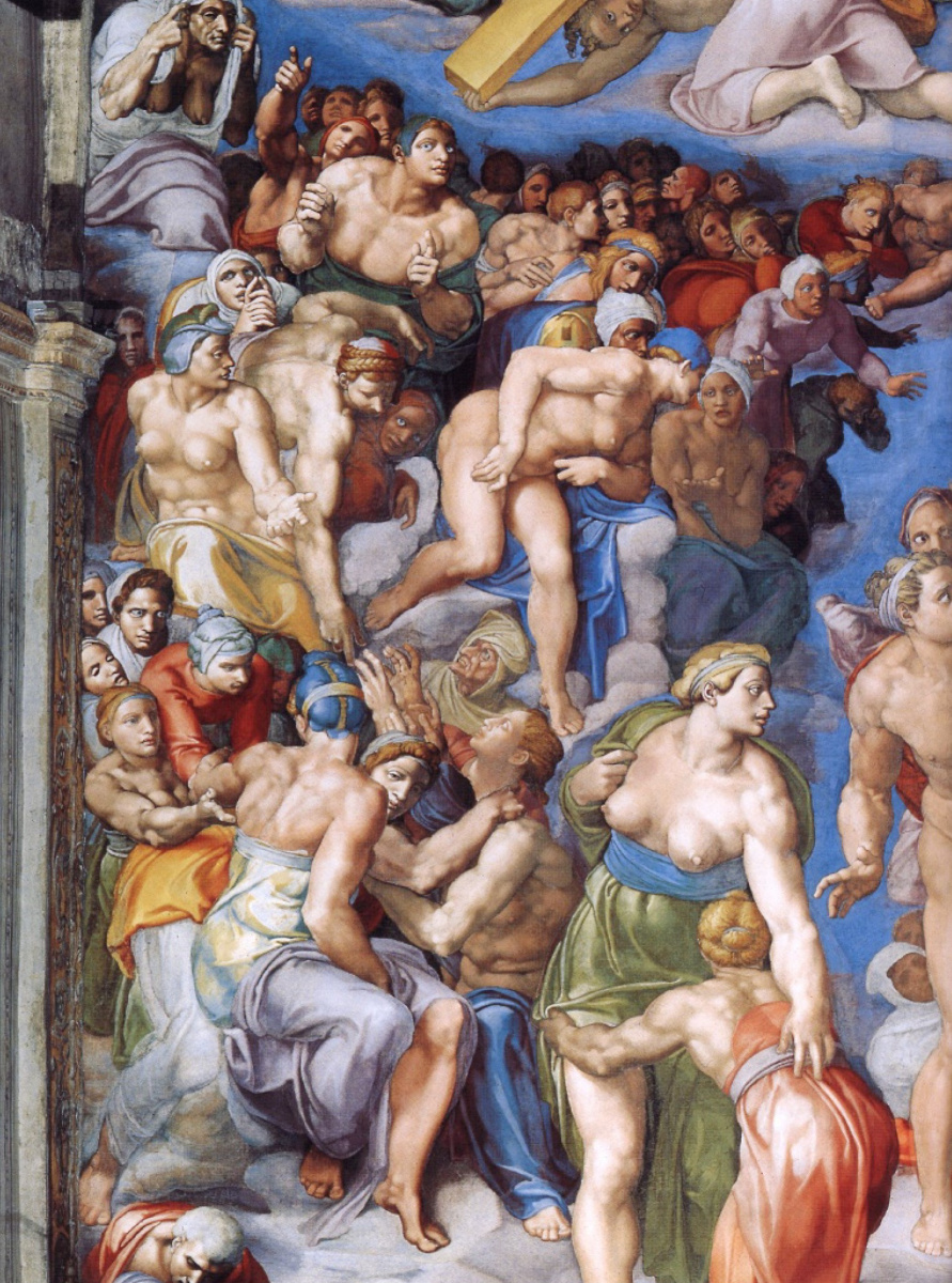 Michelangelo Buonarroti. Judgment. The second ring of characters