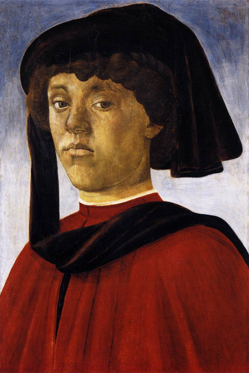 Sandro Botticelli. Portrait of a young man