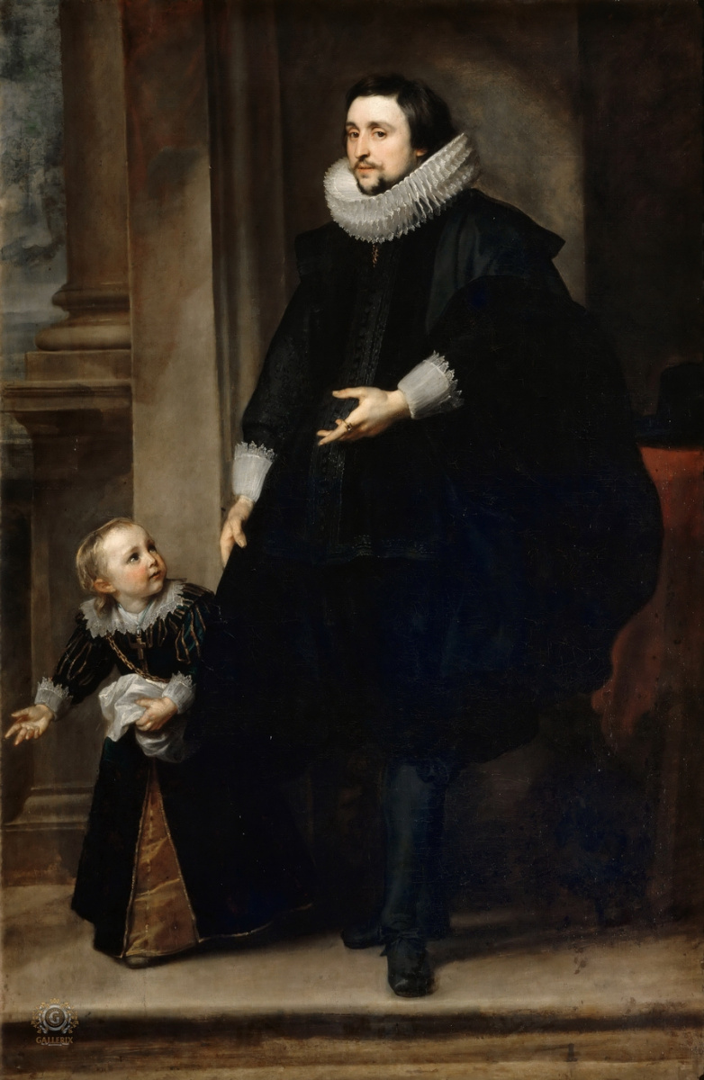 Антоніс ван Дейк. Портрет аристократа с сыном
