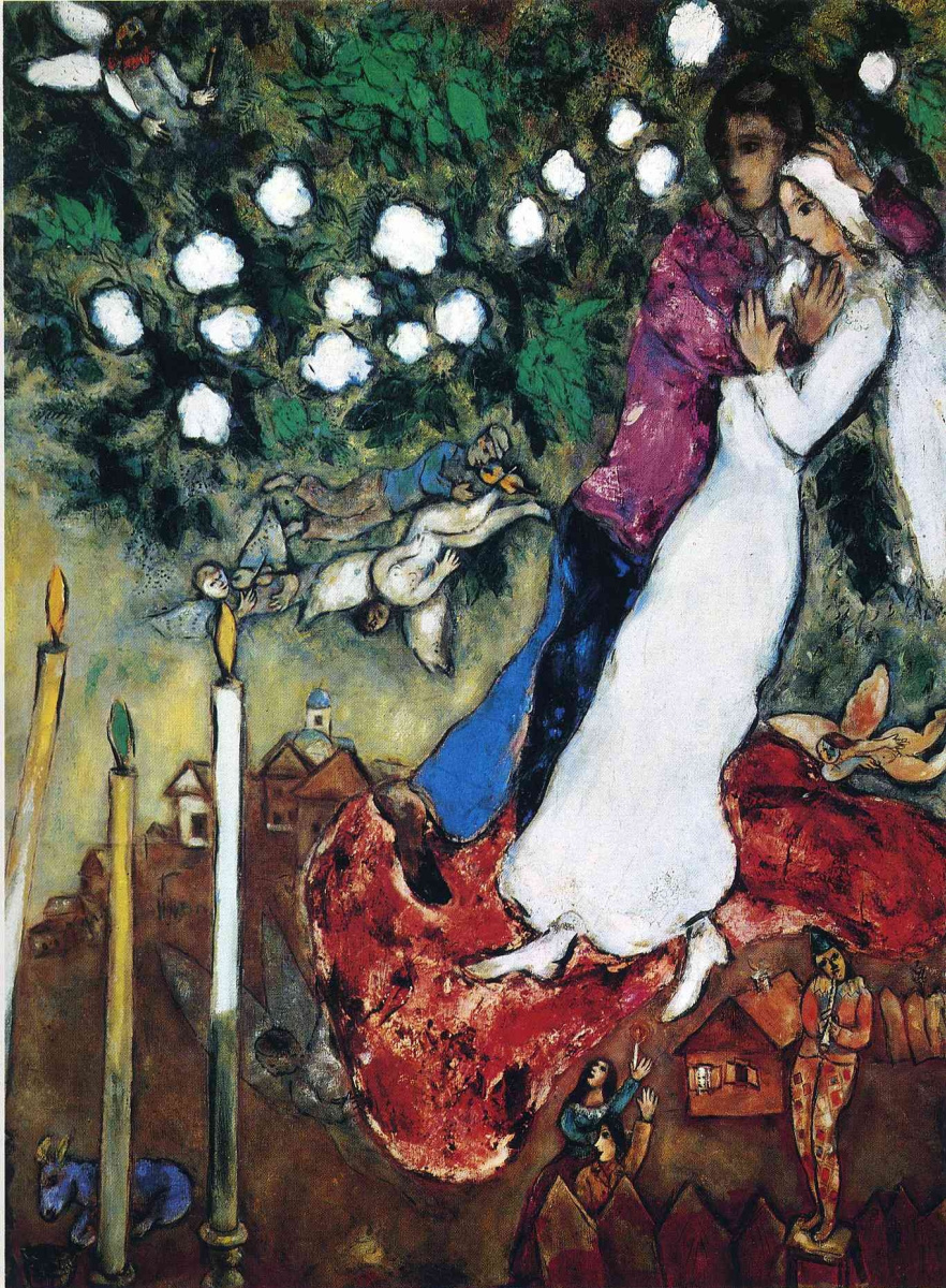 Marc Chagall. Three candles