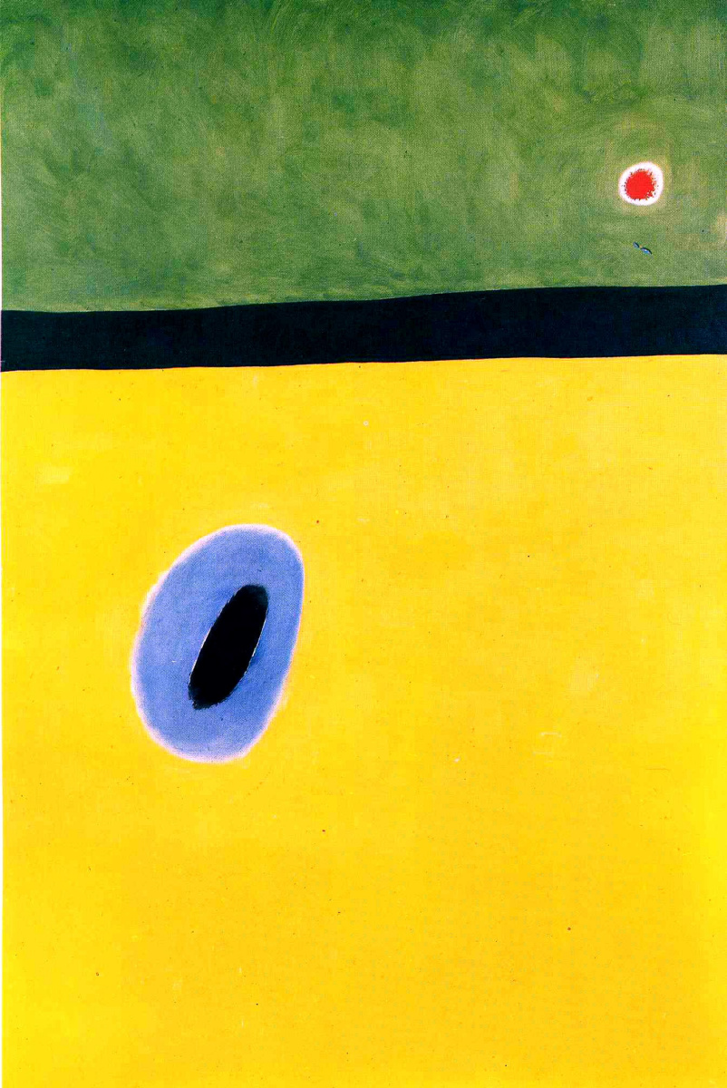 Joan (Joan) Miro. The Lark's Wing, Encircled with Golden Blue, Rejoins the Heart of the Poppy Sleeping on a Diamond-Studded Meadow
