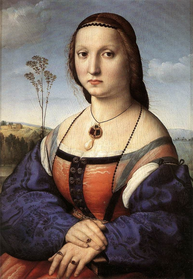 Raphael Sanzio. Portrait of Maddalena Doni, nee. Strozzi