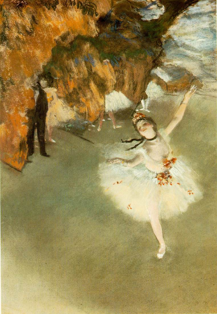 Edgar Degas. Prima ballerina on stage