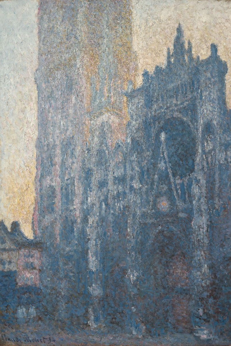 Claude Monet. The main entrance to Rouen Cathedral (morning effect)
