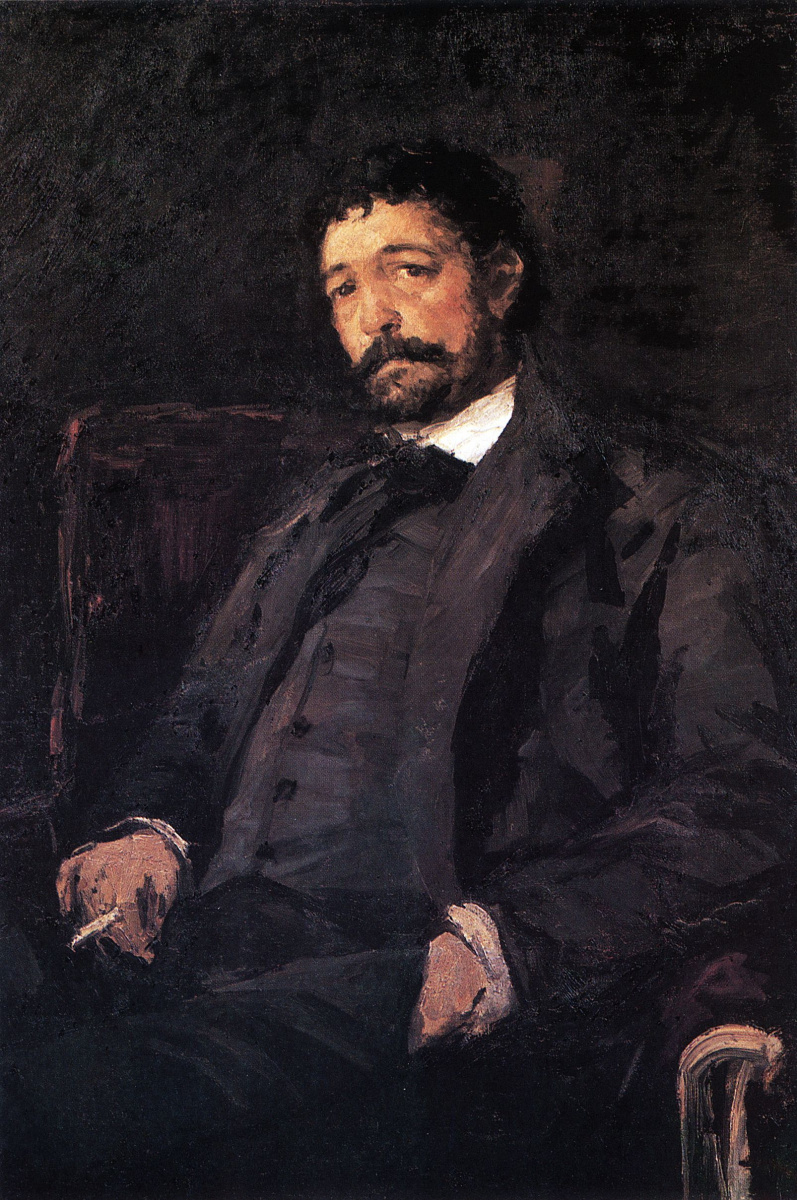 Konstantin Korovin. Portrait of Italian singer Angelo mazini