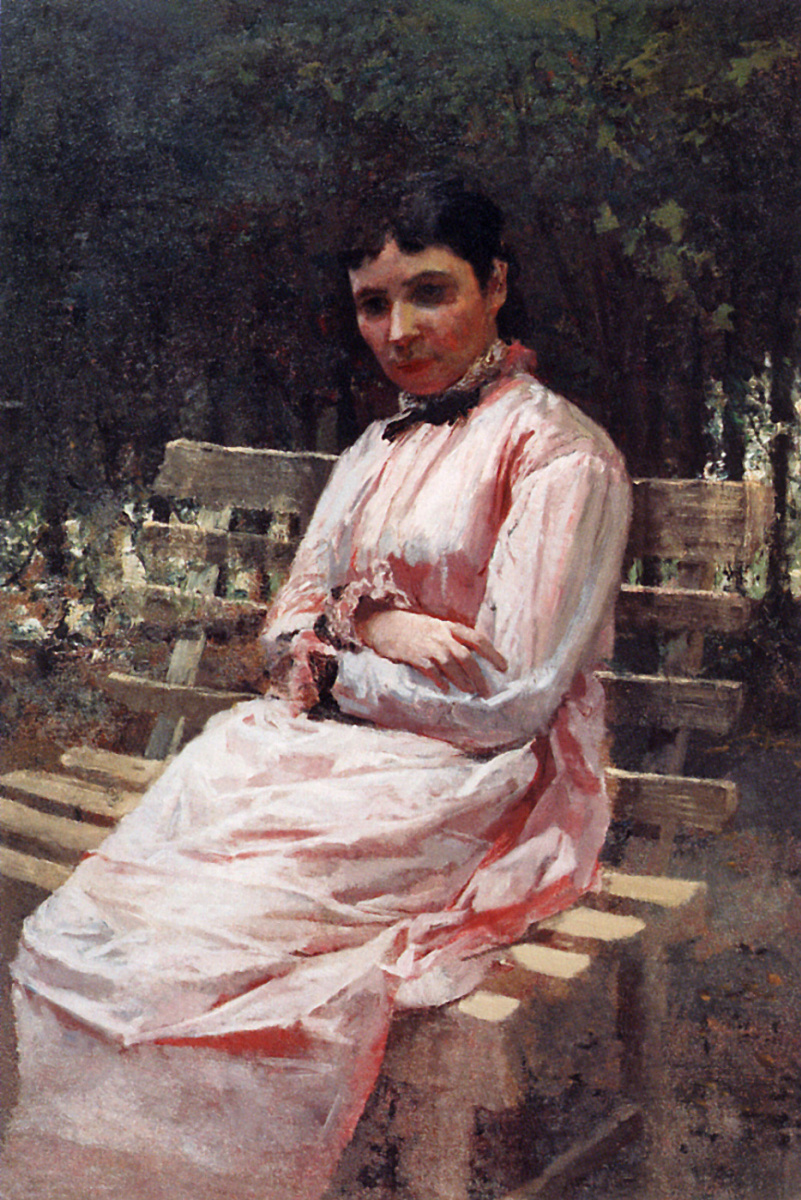 Nikolay Aleksandrovich Yaroshenko. Dans le parc Portrait de S. R. Levitskaya. 1883