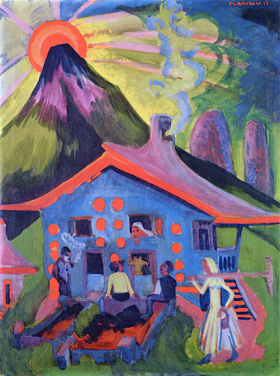 Ernst Ludwig Kirchner. House in the mountains