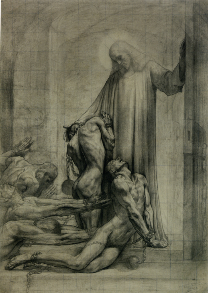 Jean Delville. Christian Justice. Sketch for the cycle "Justice"