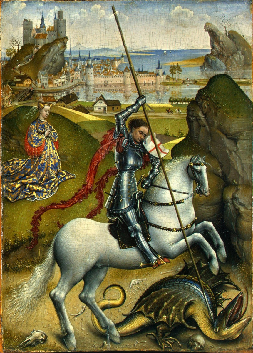 Rogier van der Weyden. St. George und der Drache