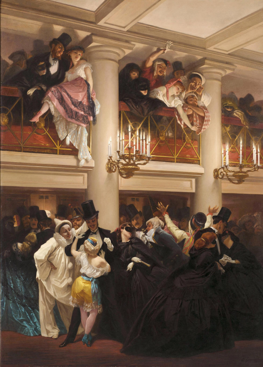 Pierre François Eugene Giraud. The Opera ball