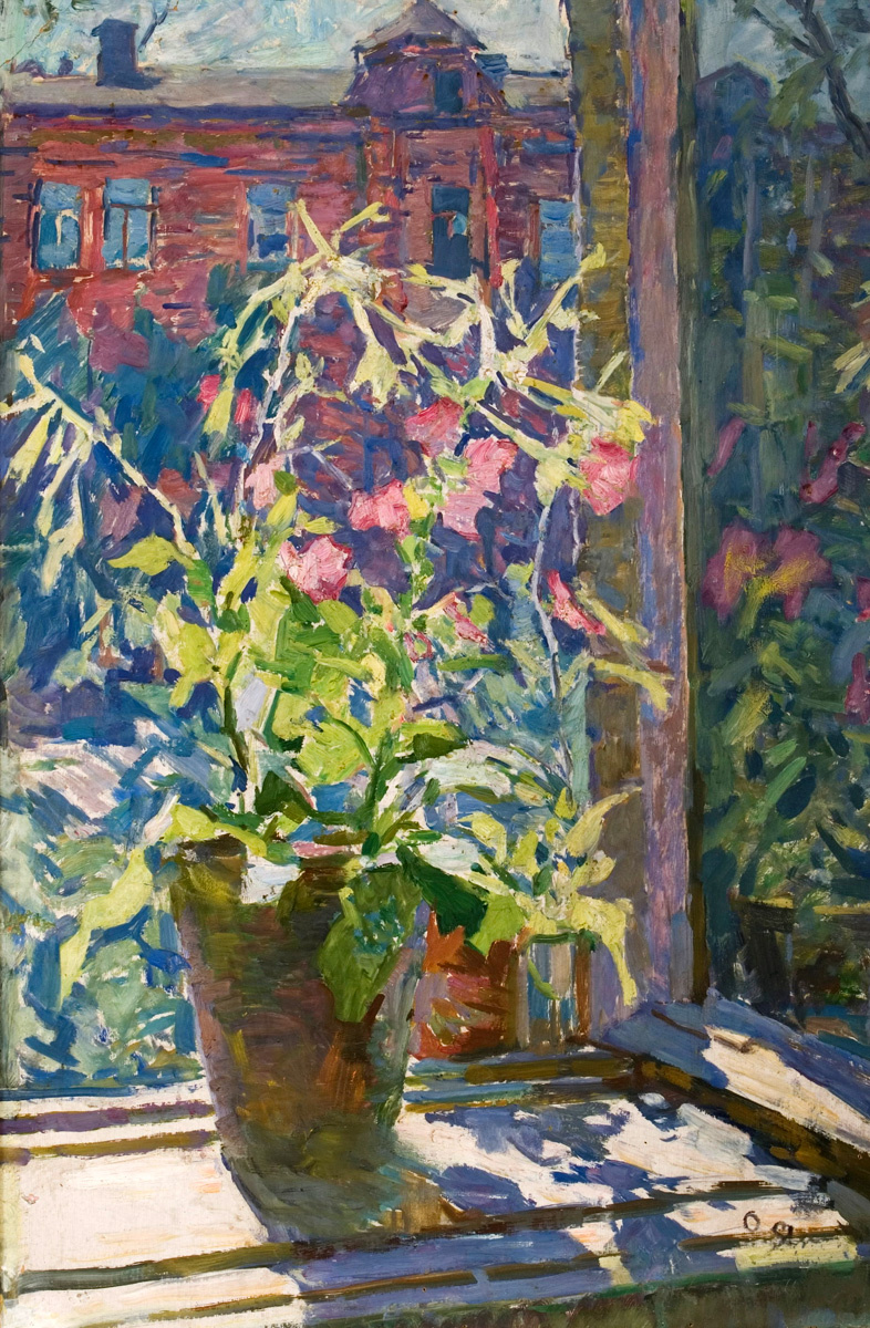 Elena Nilovna Yablonskaya. Tobacco on the window