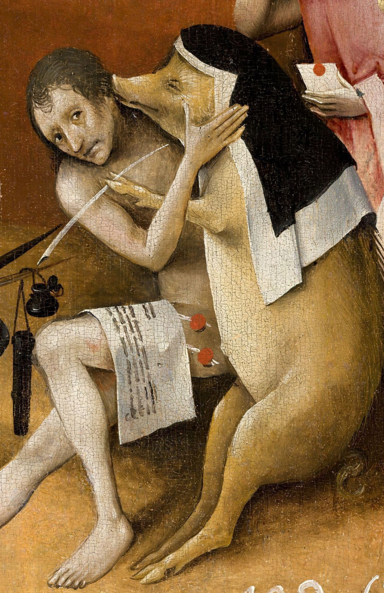 Hieronymus Bosch. Garten der irdischen Freuden. Rechter Flügel. Fragment