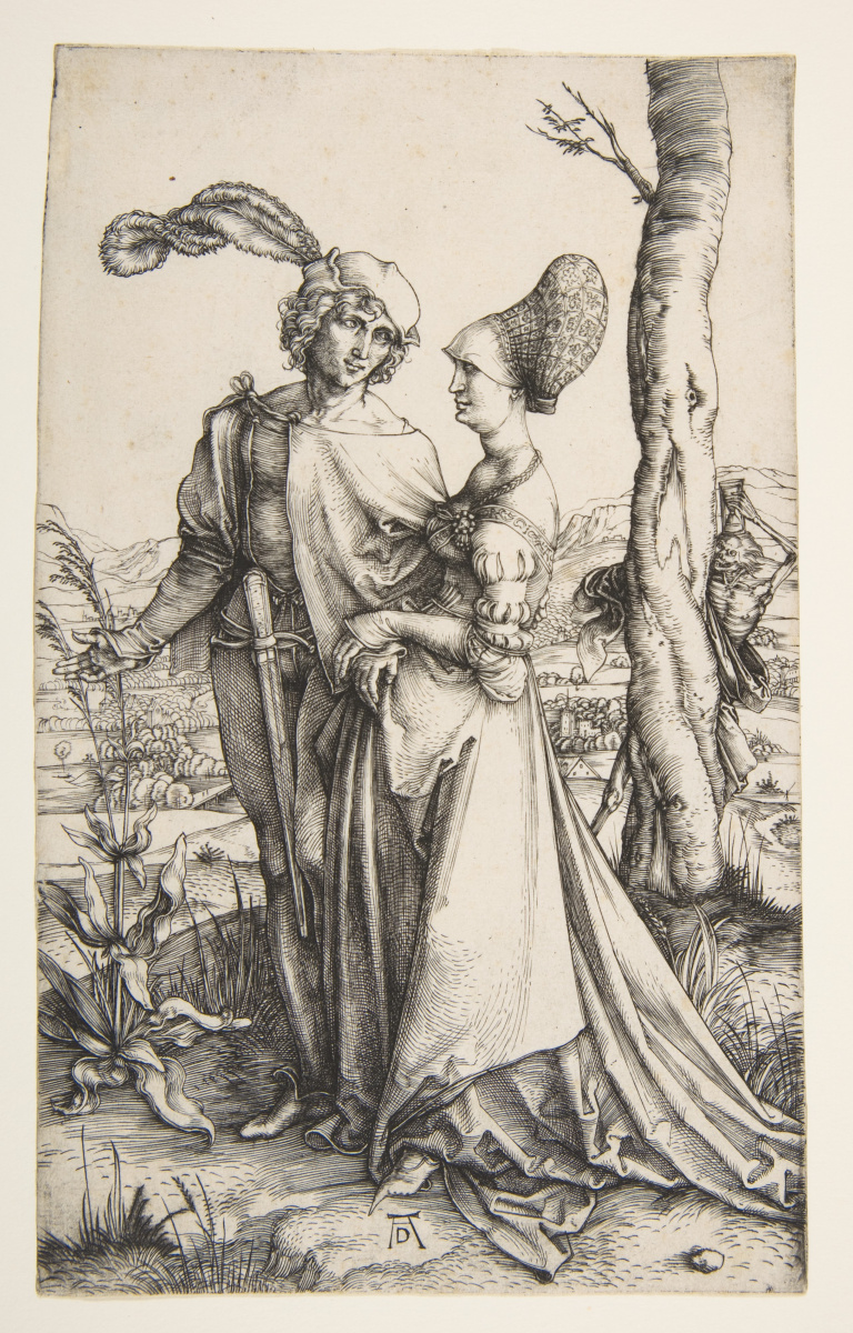 Albrecht Durer. The young couple and Death